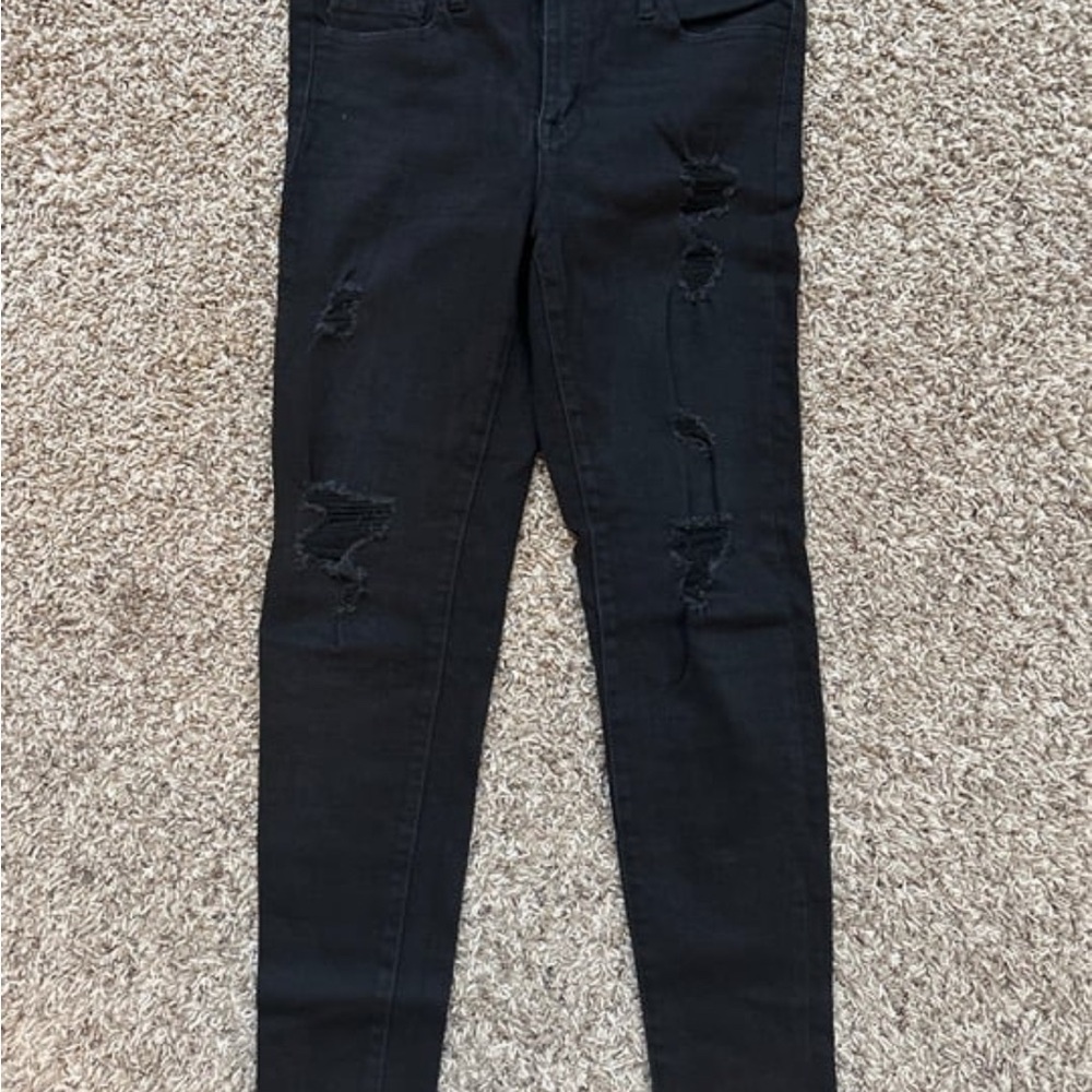 Vervet Black Distressed Women’s Skinny Jeans